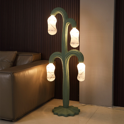 Đèn sàn LED màu xanh lá cây xương rồng D38 X H140CM cho phòng khách phòng ngủ khách sạn